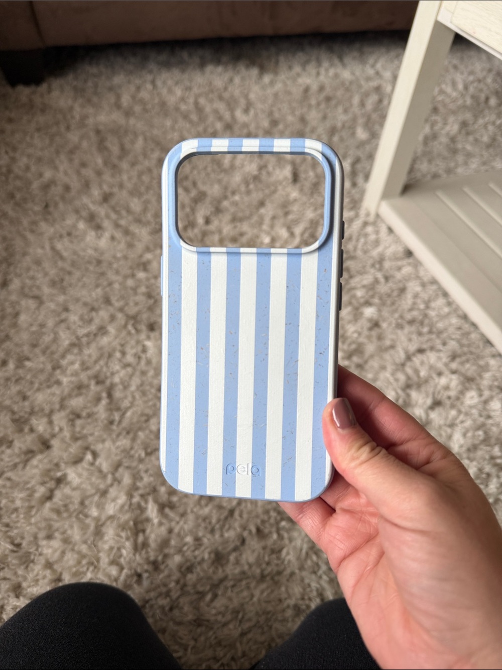 Pela Blue & White Stripe Eco Phone Case